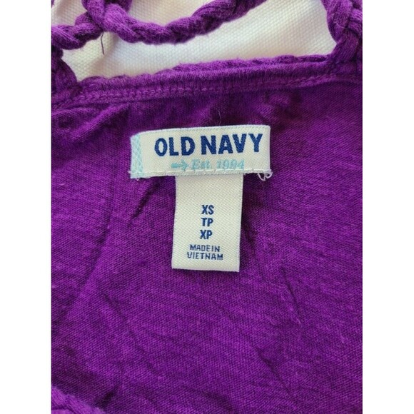 2 pack Old Navy Purple and Black Braided Trim Camisole size XS - Picture 6 of 8